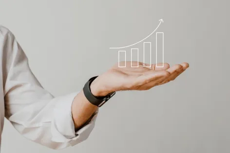 Hand with graph