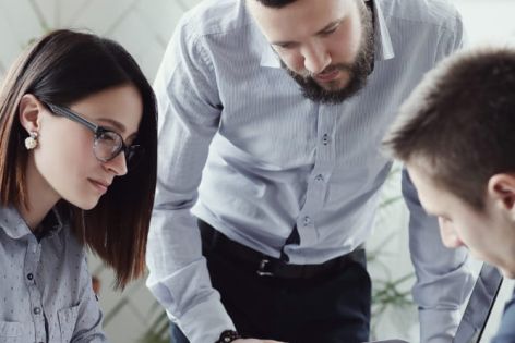 Business people in an office